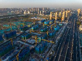 A Real Estate Complex Under Construction in Huai 'an