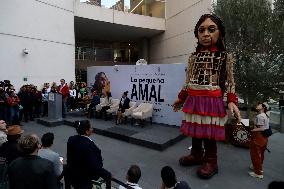 Amal A Giant Puppet Visits The Senate Of Mexico