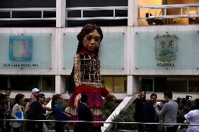 Amal A Giant Puppet Visits The Senate Of Mexico