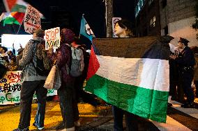 Protest Against Israeli Attack On Gaza In Tokyo