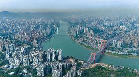 High-rise Buildings in Downtown Chongqing