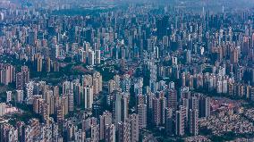 High-rise Buildings in Downtown Chongqing