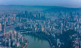 High-rise Buildings in Downtown Chongqing