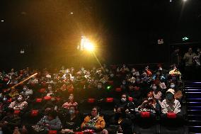 Fans Go To A Movie Theater in Shanghai