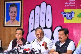 Congress Leader Anand Sharma Press Conference In Jaipur