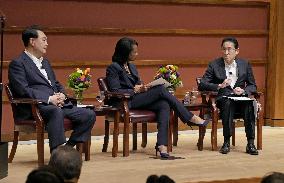 Japan PM Kishida at forum at Stanford University