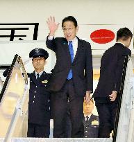 Japan PM Kishida leaves San Francisco