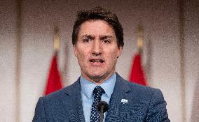 Trudeau Speaks At APEC Summit - San Francisco