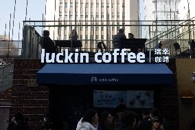 Luckin Coffee Store in Shanghai