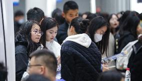 A Campus Job Fair in Huai 'an