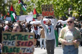 Pro-Palestine Rally In New Zealand