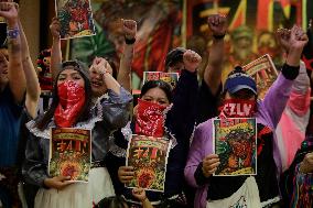 30th Anniversary Of The Uprising And 40th Anniversary Of The Founding Of The Zapatista National Liberation Army (EZLN) In Mexico