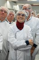 Agnes Pannier-Runacher Visits L'Oreal Factory - Caudry