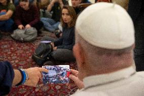 Pope Francis Meets With Delegation from the Mediterranea Saving Humans