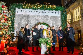 Christmas Lights Launch At Faubourg Saint-Honore - Paris