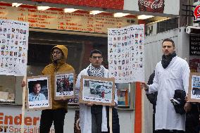 Hospital Workers Show Solidaritate To The Meidical Workers Killed In Gaza In Duesseldorf