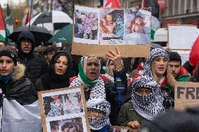 Pro Palestinian Demonstration Continue In Duesseldorf