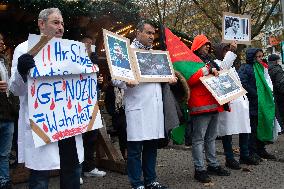 Hospital Workers Show Solidaritate To The Meidical Workers Killed In Gaza In Duesseldorf