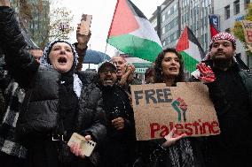 Pro Palestinian Demonstration Continue In Duesseldorf