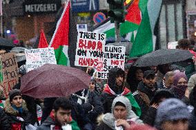 Pro Palestinian Demonstration Continue In Duesseldorf