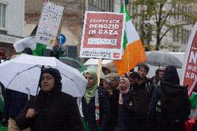 Pro Palestinian Demonstration Continue In Duesseldorf