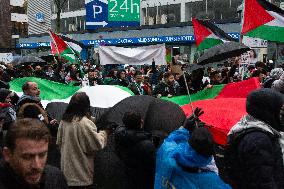 Pro Palestinian Demonstration Continue In Duesseldorf