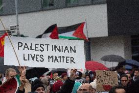 Pro Palestinian Demonstration Continue In Duesseldorf