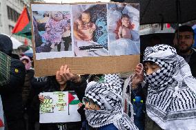 Pro Palestinian Demonstration Continue In Duesseldorf