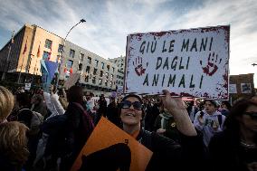 Demonstration By Animal Activists 'Hands Off Sanctuaries'