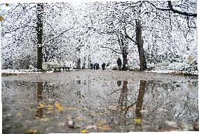 POLAND-WARSAW-WINTER-FIRST SNOW