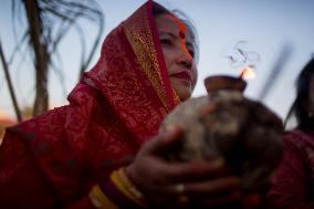 NEPAL-LALITPUR-CHHATH FESTIVAL