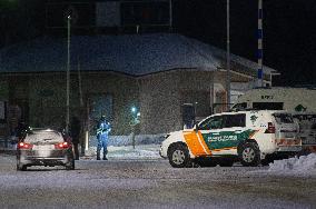 Finland - Russia - Vartius border station - migrants