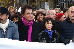 Silent March For Peace - Paris
