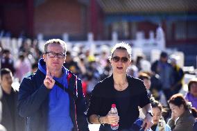 Tourists Visit The Forbidden City in Beijing