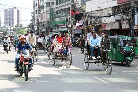 National Strike In Dhaka, Bangladesh
