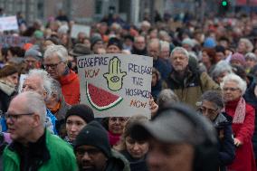 Jews And Palaestinian Peace Walk In Cologne