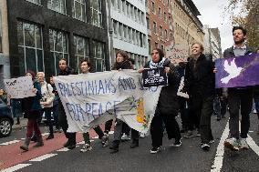 Jews And Palaestinian Peace Walk In Cologne