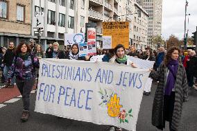 Jews And Palaestinian Peace Walk In Cologne