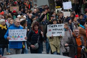 Jews And Palaestinian Peace Walk In Cologne