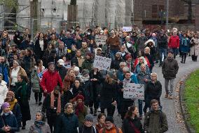 Jews And Palaestinian Peace Walk In Cologne