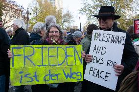 Jews And Palaestinian Peace Walk In Cologne