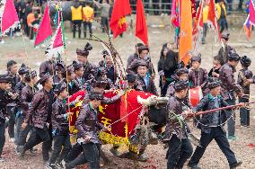 A Bullfight in Congjiang