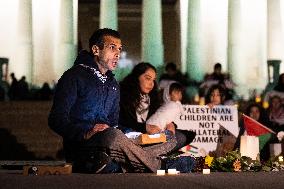 Candlelight Vigil for Gaza in Washington, DC