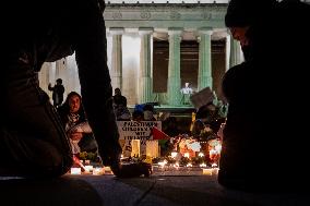 Candlelight Vigil for Gaza in Washington, DC