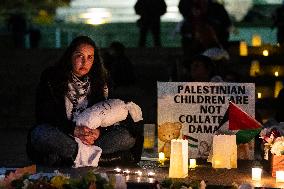 Candlelight Vigil for Gaza in Washington, DC