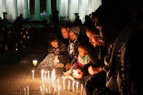 Candlelight Vigil for Gaza in Washington, DC