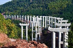 Nuoshui Avenue Construction in Bazhong