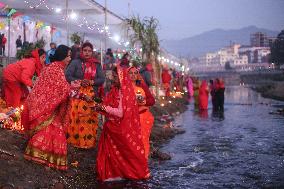 Chhath Puja In Lalitpur, Nepal.