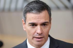 Pedro Sánchez Prime Minister Of Spain At The European Council