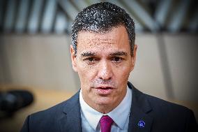 Pedro Sánchez Prime Minister Of Spain At The European Council